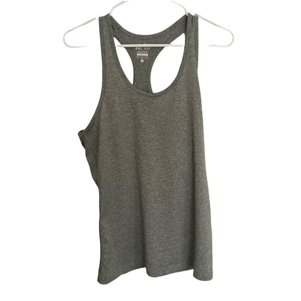 Nike Dri Fit‎ Sleeveless Gray Tank Top Sz M